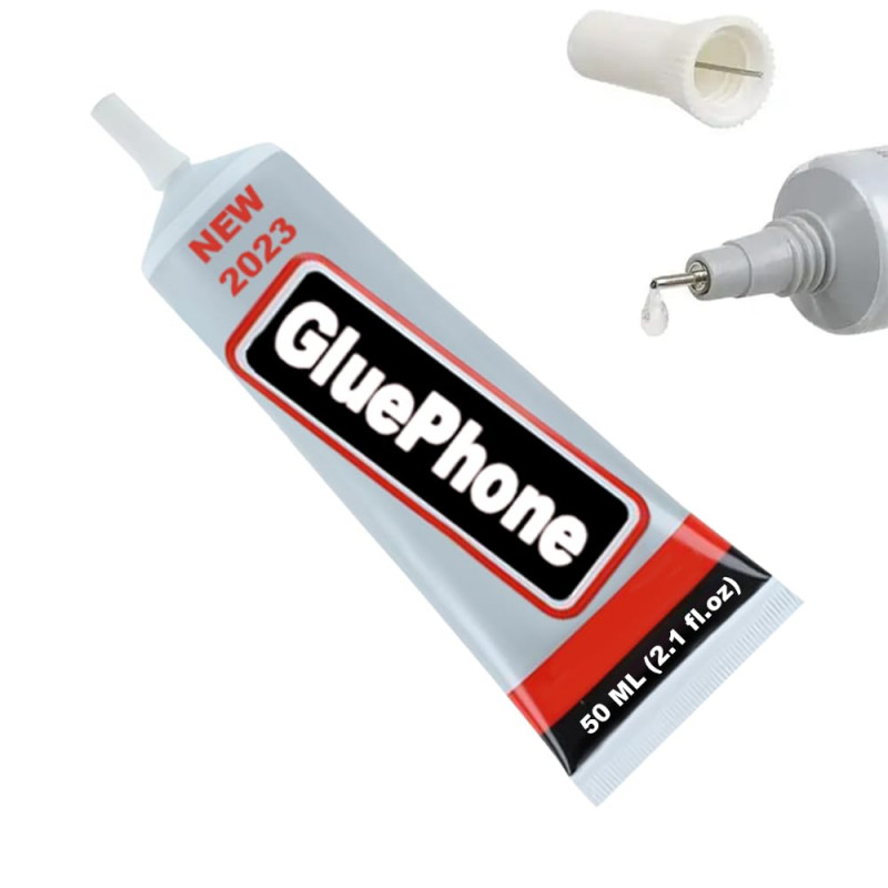 Glue Phone Tube 50 ml Colle pour réparation et travail de précision -  Parfait pour les téléphone smartphone tablette bijoux cuir