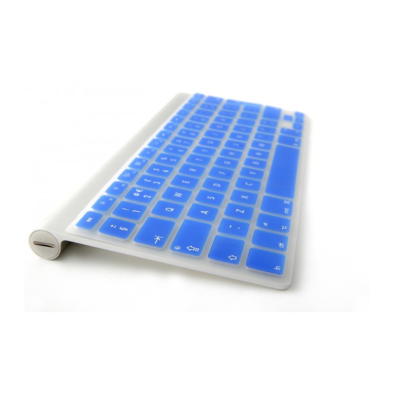 Protège clavier Silicone transparent MacBook 12 Bleu